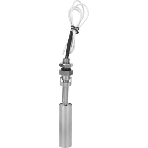 Liquid Water Level Float Sensor Switch 304 Stainless Steel 10mm Male Thread DC0-110V