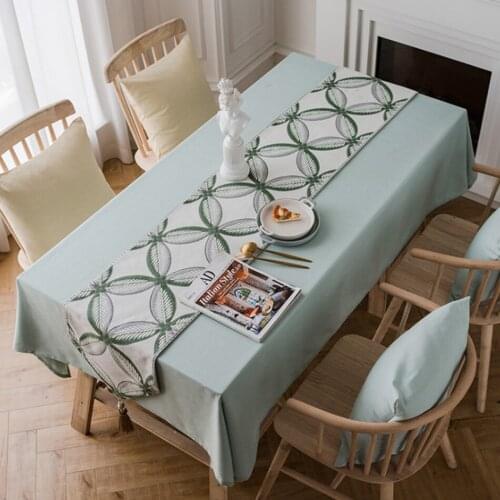 Modern Fashion Desk Tablecloth European Jacquard Table Runner Home TV Cabinet Coffee Table Decoration Party Wedding Tablecloth