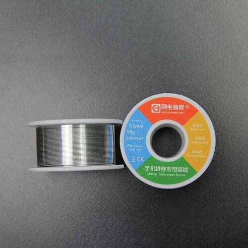 Amaoe Leaded/Lead-Free 50G 0.3MM 0.5MM 0.6MM Solder Wire Rosin Core Welding Iron Wire Reel Phone Repair Flux Solder Soldering