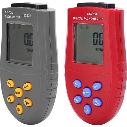 Tachometer Non Contact HS2234 Speed Gauge 0.1 RPM Digital Laser Tachometer LED Backlit Display