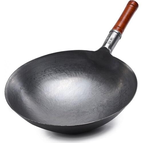 Traditional Iron Chinese Wok Non-stick Pan Induction Cooker Gas Stove Cooking Pot Wok Cookware Sartenes Cooking Pots BC50CG