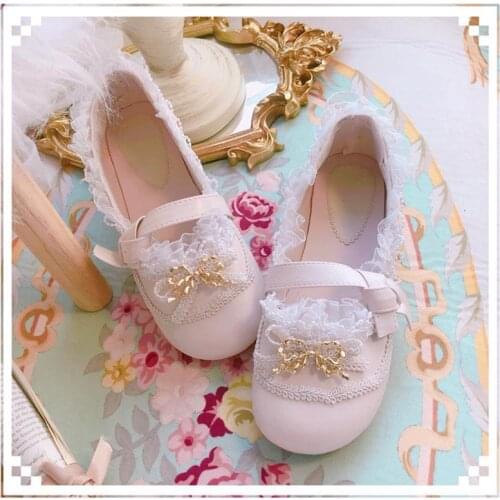 Cute sweet girl shoes one foot French girl shoes bow Vintage Sweet Lolita Shoes Vintage Sweet Lolita Shoes Victoria Kawaii cos