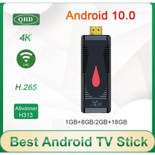 X96 S400 TV Stick TV BOX 4K Media Player Allwinner H313 Quad Core X96S Android 10 BOX 2.4G WiFi QHD Smart Tv Box PK X96 Mini