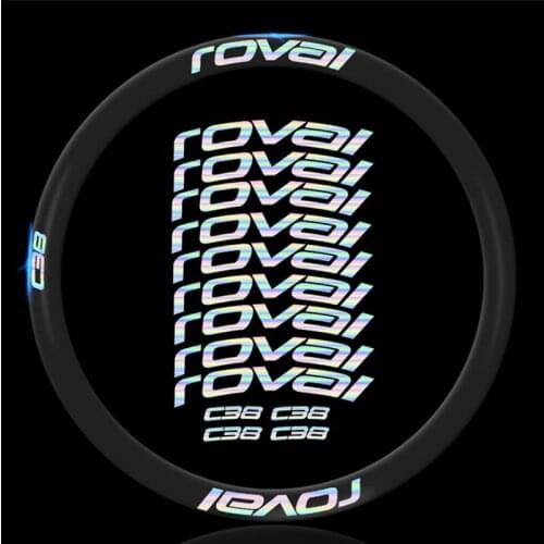 Roval C38 Disc Brake bike stickers suit for 38mm rim depth decals bicycle cycling wheel rim stickers for two wheel stickers