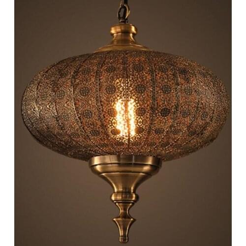 Retro Vintage E27 LED Lantern Light Loft Fixture Droplight Pendant Lighting Home Corridor Decor Gift