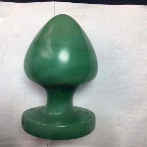 Green dongling jade crystal anal plug vaginal ball anal plug female genital vagina kegel female massage crystal massage