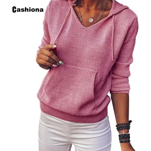 Cashiona Women Elegant Leisure Casual T-shirt Model Pockets Lady Pink Gray Womens Top Hoodies 2020 Autumn shirt Clothing Femme