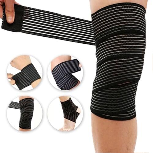 1 Pcs Stretch Wrench Sports Fitness Yoga Correction Bandage Ankle Bracers Elbow Kneepads Leggings 40-150CM Support Dorpping