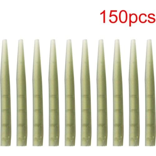 20/50/100/150pcs Carp Fishing Tackle Fishing Hook Bait Sleeve Silicone Tip Tubes Accessories