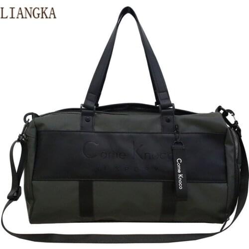 2020 Outdoor Waterproof Nylon Sports Gym Bags Men Women Fitness Travel Handbag Yoga Mat Sport Bag with Shoes Compartment