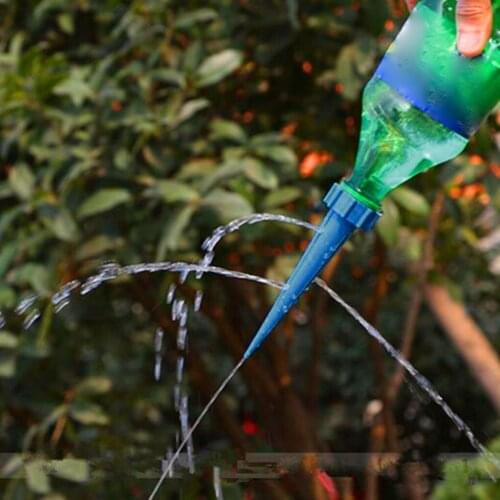 4pcs Cone Self-Watering Spike PP Plastic Automatic Cone Waterer Irrigation Plant Tip Garden Water Stake Device