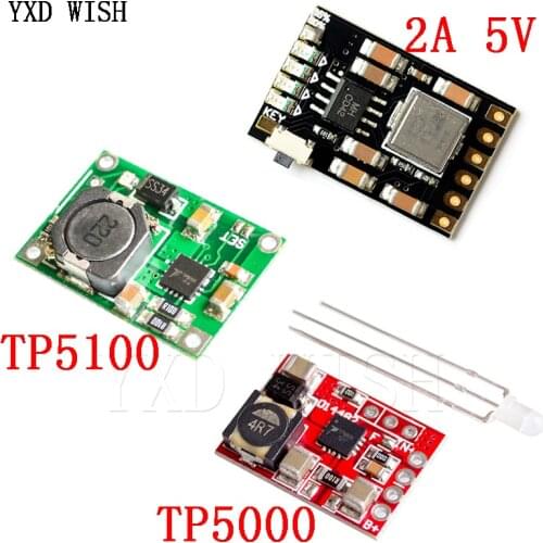 5pcs/lot TP5100 Charging Management Power Supply TP5000 1A 2A Compatible 4.2V 8.4V Single Double Lithium Battery Charging Board