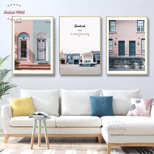 900D 2019 New Arrival Scenery Poster nordic decoration home Canvas Painting Modular Pictures Wall Pictures For Living Room SAN59