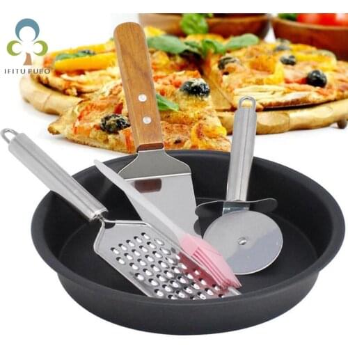 6 7 8 inch Premium Non-Stick Pizza Pan Bakeware Carbon Steel Pizza Plate Round Deep Dish Pizza Pan Tray Mold Baking Tools GYH