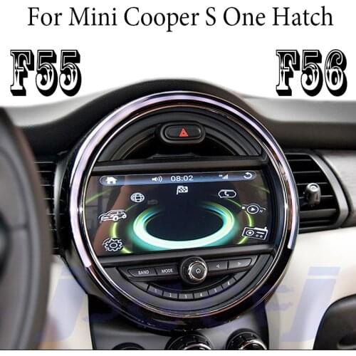 Car Stereo Audio Navigation GPS CarPlay For Mini Cooper S One Hatch F55 F56 NBT With I driver Knob Amb Light 360 BirdView Navi
