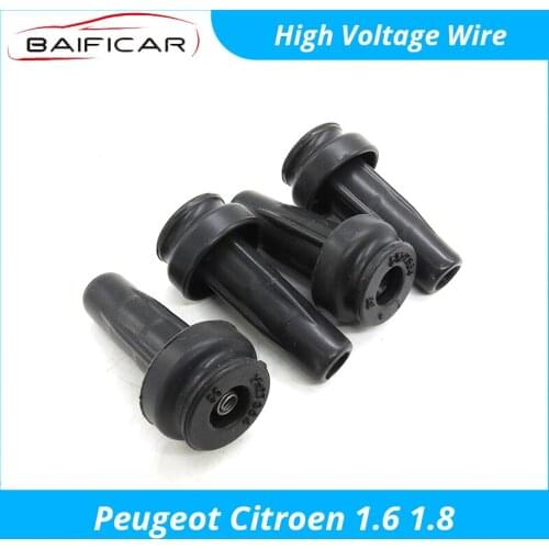 Baificar Brand New Genuine High Voltage Wire 4PCS Tension for Peugeot 307 301 308 408 206 207 Citroen C2 C-Elysee C4L 1.6 1.8