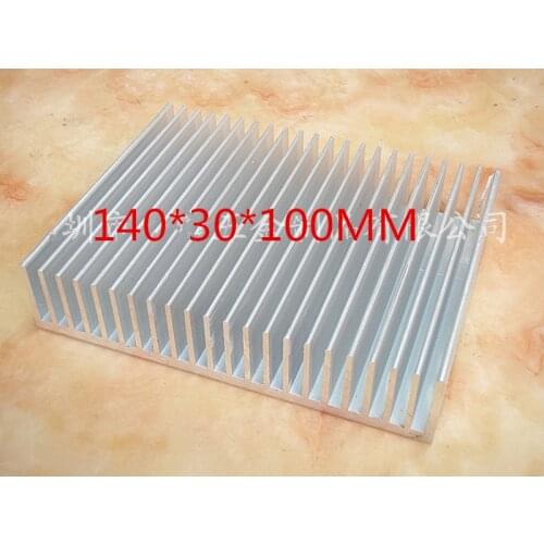 Free Ship Custom Aluminum alloy heat sink High power radiator profiles/radiator panels 140*30*100MM 22 slice heating panel