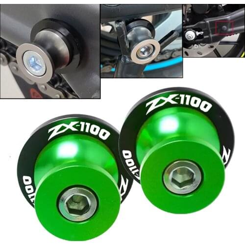 For Kawasaki ZX1100 ZX 1100 ZX-11 1990-2001 2000 1999 1998 1997 Motorcycle Swingarm Spools Slider Stand Screws Slider Protector