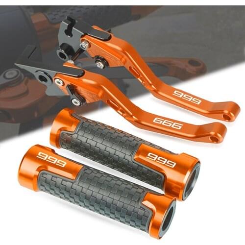FOR DUCATI 999S 999R 999 S R 2003-2006 Motorcycle CNC Aluminum Brake Clutch Levers Handlebar Grip Handle Hand Grips Accessories