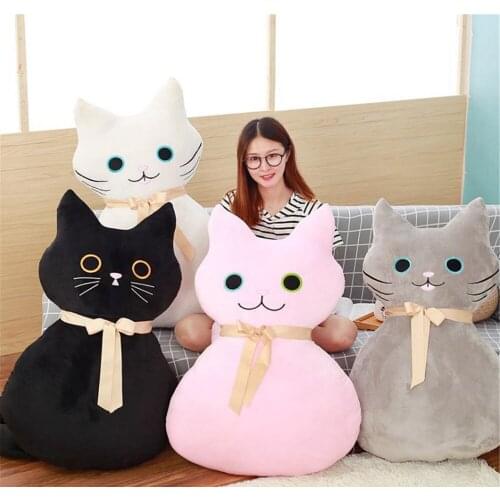 Fancytrader Pop Anime Cat Plush Pillow Toys Giant Cuddly Soft Stuffed Cats Doll Baby and Lover Present 100cm 39inches