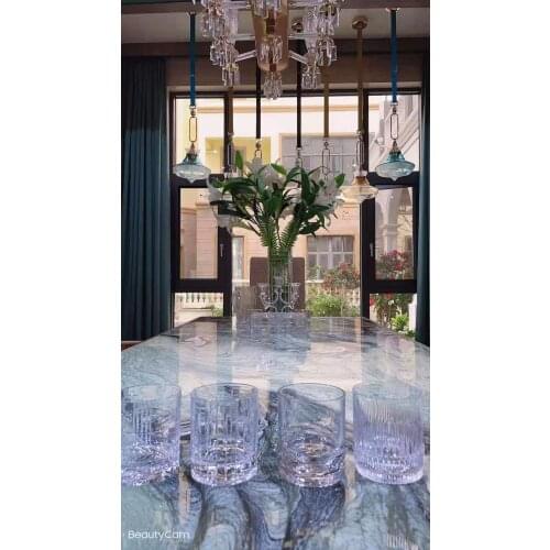 Crystal cup whiskey liquor glass