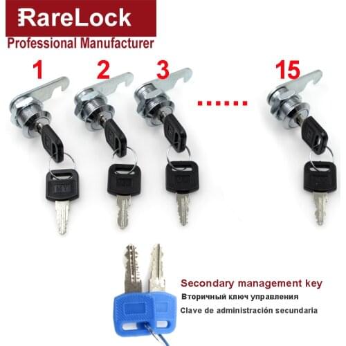 Drawer Cam Lock with Master Key System for Door Mailbox Cabinet Tool Box DIY Rarelock MMS350 aa
