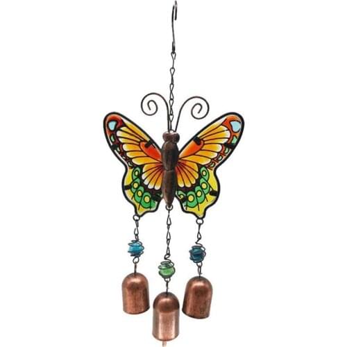 Metal Butterfly Hanging Wind Chime with Aeolian Bells for Outdoor Mom Gift Garden,Yard,Patio Decor
