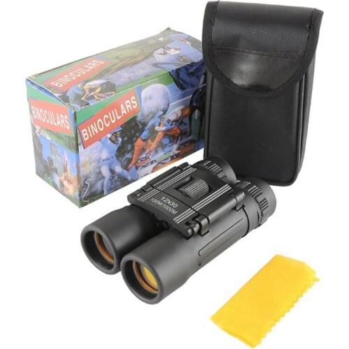 12X30 Mini Binoculars Bird Watching Filed Glasses Binoculars Optical Red Film Mini Binoculars Telescope Hunting Optics