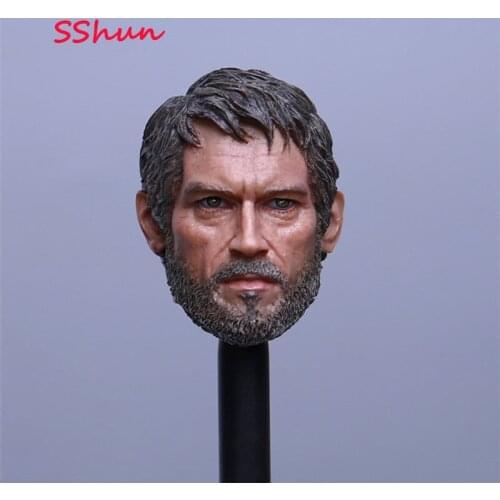 1/6 Scale Male Joel head sculpture soldier head sculpture Model Toys For 12'' Action Figure Body DIY Accessories