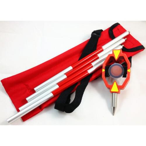 New mini Prism with 4 Poles For Total Stations prism constant 0mm