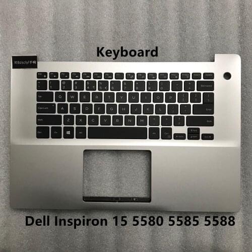 For New Dell inspiron 15 5580 5585 5588 laptop case silver host cover top keyboard with backlight 0K8HH4