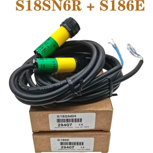Brand new original S18SN6R + S186E through-beam photoelectric switch sensor