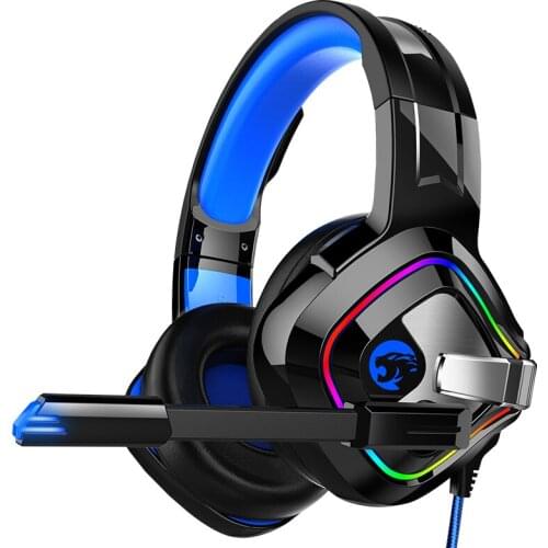 PS4 Gaming Headphones Professional Led Light 4D Stereo Gaming Headsets with Microphone for Xbox One/Laptop/Computer Tablet Gamer