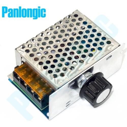 Panlongic 41A 220V 4000W Speed Controller Regulator SCR Voltage Regulator Dimmers Thermostat