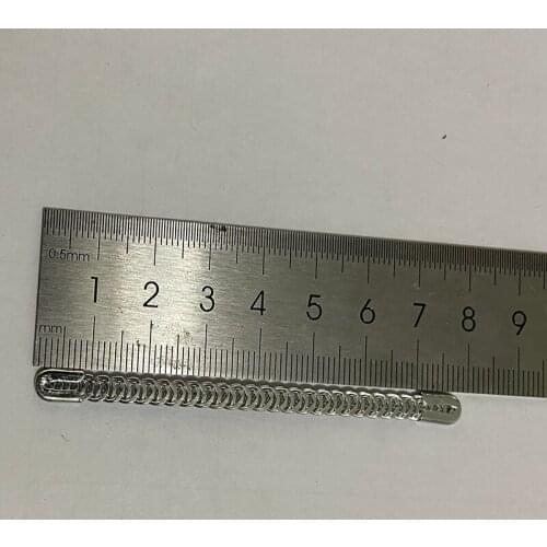 100pcs/lot 5mm width 8cm Galvanized Steel Wire Spiral Boning Sprial Steel Boning for Corset Making Wedding Dress DIY Sewing