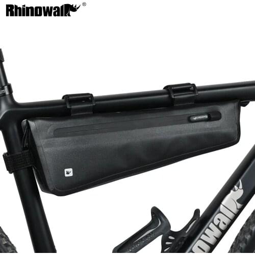 Rhinowalk Bicycle Triangle Bag Bike Frame Front Tube Bag Waterproof Cycling Bag Battery Pannier Packing Pouch Accessories 2.8L