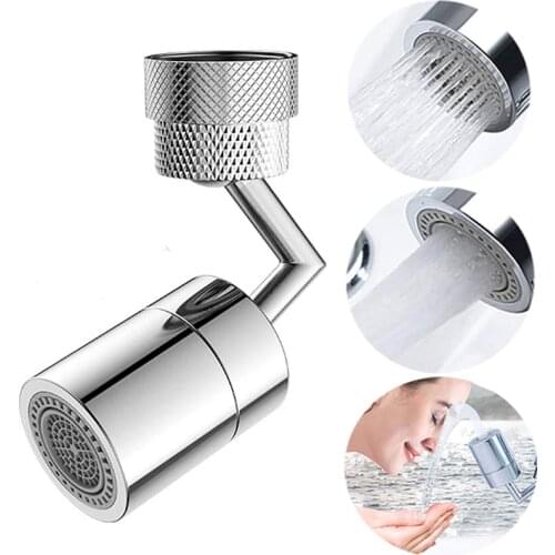 720 Degrees Universal Splash Filter Faucet Spray Head Anti Splash Filter Faucet Movable Kitchen Tap Water Saving Nozzle Sprayer