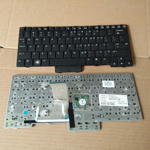 High-quality Laptop US black keyboard for HP EliteBook 2540 2540p 598790-001 V108602AS1 PK1309C2A00 English version