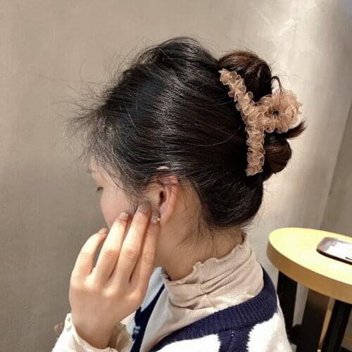 Xiaojuan yarn hairpin pure handmade fashion small fresh hair claw plate hair grasping hairpin practical versatile hairpin