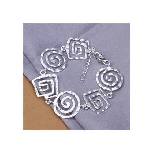 Wholesale High Quality Jewelry Bridal 925 Sterling Silver Bracelets for Women Best Gift SMTH324 Christmas Gift Bracelets