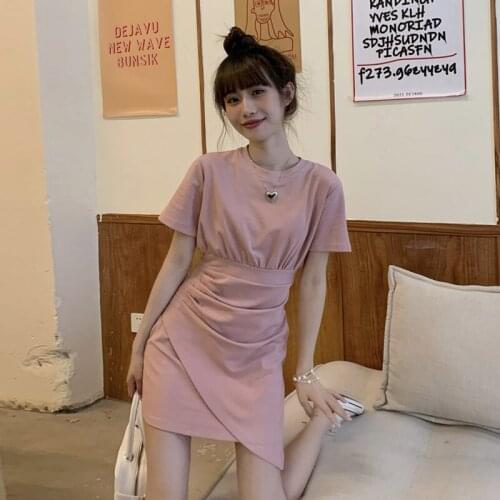 Woman Dress Slim Dress Female Summer New Design Sense Niche Irregular High-level Sense of Temperament Short Skirt