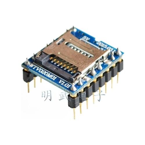 1pcs WTV020 WTV020-SD WTV020SD-20SS Mini SD Card MP3 Sound Module For PIC WTV020-SD-16P