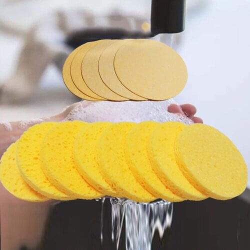 2/510pcs Sponge Pad Cleaning Compression Facial Washing Puff Cleanser Comfortable Sponge Puff Spa Exfoliating Face Care Tool