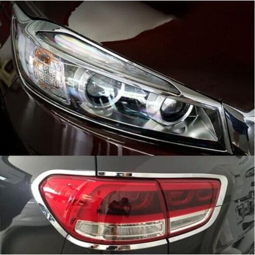 ACCESSORIES FIT FOR KIA SORENTO UM 2016- CHROME FRONT REAR HEADLIGHT TAIL LIGHT LAMP COVER TRIM FRAME SURROUND MOLDING GARNISH