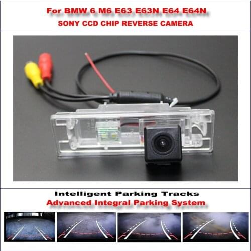 Car Intelligentized Reverse Camera For BMW 6 M6 E63/E63N/E64/E64N 2003-2010 Rear View Backup Dynamic Guidance Tracks CAM