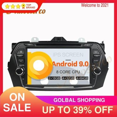 Car DVD Player Android 9.0 PX5/PX6 Multimedia Player GPS Navigation For Suzuki CIAZ Alivio 2014-2016 Auto Radio Stereo Head Unit