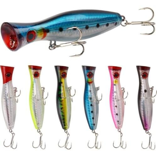 1pcs Big Popper Fishing lure 12cm 40g Crankbait Iscas Artificial Wobblers Hard Bait Pesca Bass Carp Pike Fishing Tackle