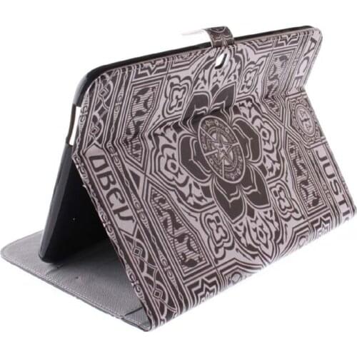 Multi Painting Style Print PU Leather Cover For Samsung Galaxy Tab 4 10.1 T530 T531 T535 Tablet Case Stand Card Slots Holder