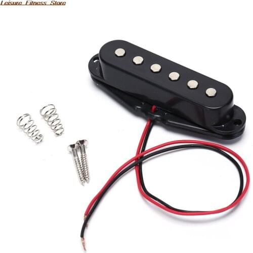 Black Single Coil Sound Pickup for 6 Strings Electric Guitar Harmonious