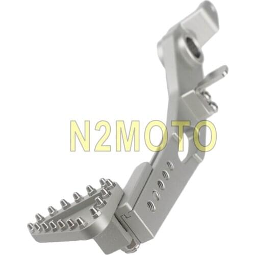 For BMW R nineT 2014 2015 2016 2017 2018 R9T Silver Motorcycle CNC Aluminum Adjustable Folding Rear Foot Brake Lever Pedal